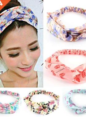 Fashion Women's Hair Accessories Elastic Cross Hair Band Twi