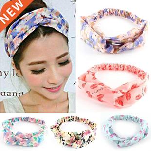 Fashion Women's Hair Accessories Elastic Cross Hair Band Twi