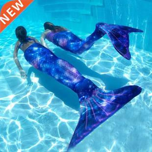 Fancy Kids Adults Mermaid Tails Swimwear for Summer Dress Gi