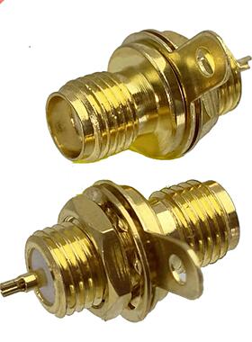 1pcs SMA Female Jack Bulkhead Nut Connector Solder Panel Mou