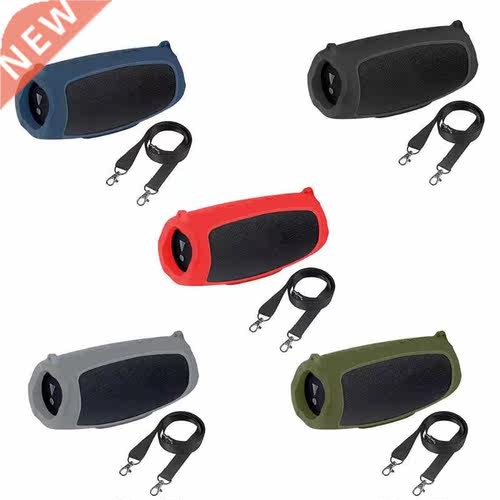 Universal Black Blue Silicone Protective Case Shell With Str