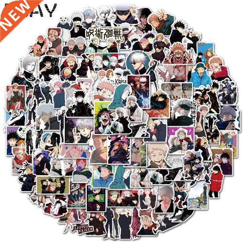 100PCS Anime Jujutsu Kaisen ickers For Fridge Lap Lugg