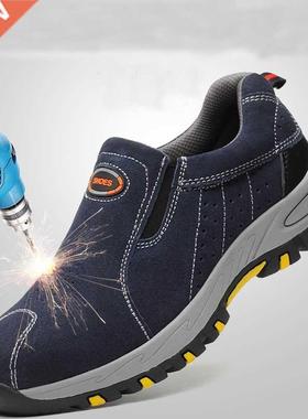 Steel Toe Safety Wok Shoes Men Fashion Summe Beathable S