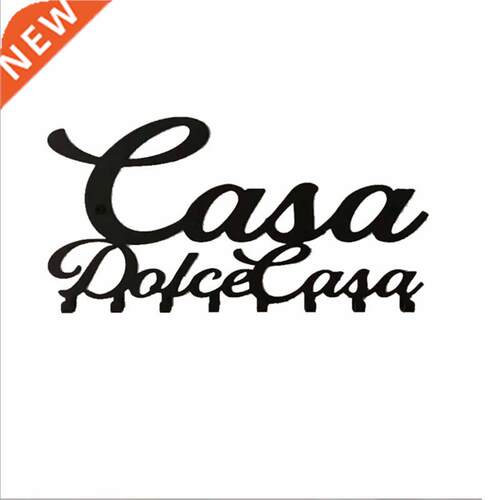 Key Holder for Wall Mount Casa Dolce Casa (7 Hook Rack),Meta