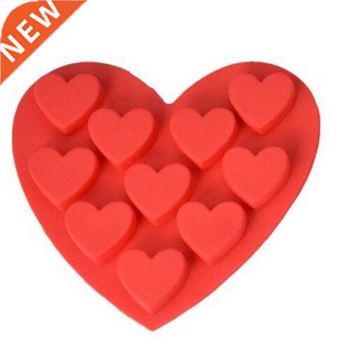 Silicone Cake Mold 10 Heart Shaped Chocolate Mold Cake
