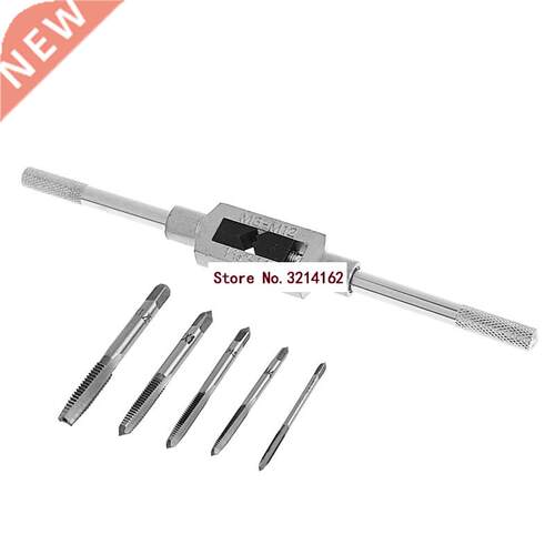 6Pcs M3-M8 Hand Screw Thread Metric Plug Tap Set With Tap Wr