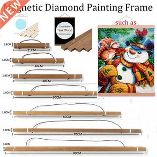 Painting Frame Magnetic dia diamond Wood Hanger