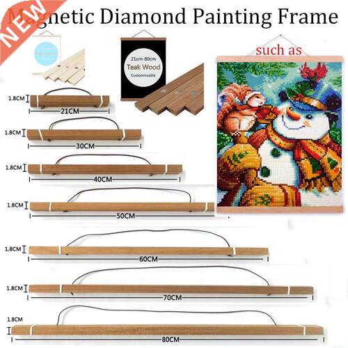 diamond Painting Frame Magnetic Wood Hanger Wood Frame dia