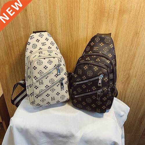 Soft PU Leather Crossbody Bags Classic Flower Messenger Bags