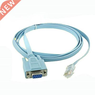 1.5M 5FT RJ45 Cat5 Ethernet to Rs22 DB9 COM Port Serial Fe