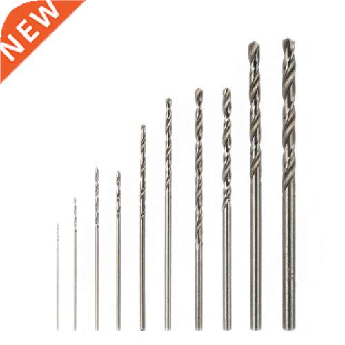 10Pcs HSS High Speed White Steel Twist Drill Bit Set For Rot
