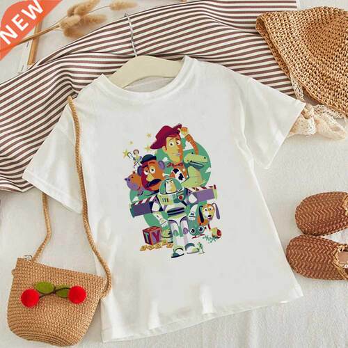 Kids Toy Story ops Tees rend Buzz Lightyer Woody Slinky Dog