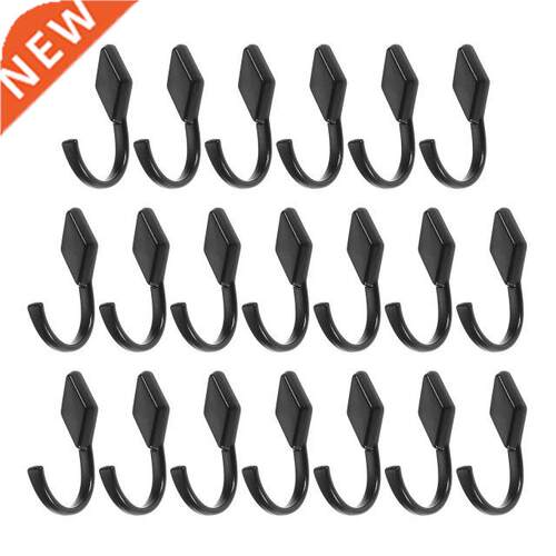 20pcs Zinc Alloy Coat Hooks Wall Mounted Robe Hook Single Ba