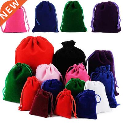 10PCS Velvet Bag Drawstring Velvet Sachet Pouches Jewelry Pa