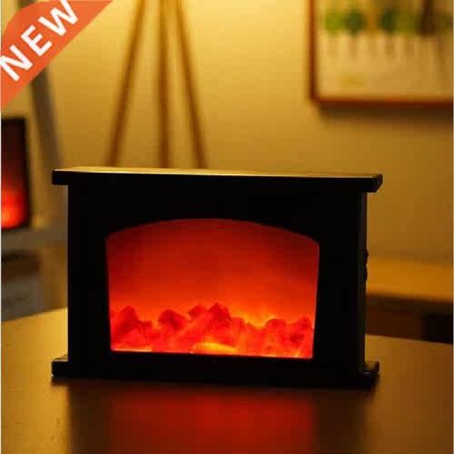 LED Fireplace Lamp Flame Lantern Lamps Flame Effect Light