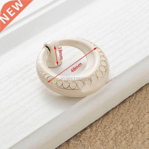 Zinc Aolly Ivory White Cabinet Handles Kitchen board Door Pu