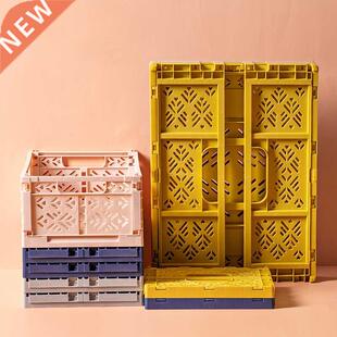 Crate Collapsible Storage Box Plastic Folding Basket Home Of