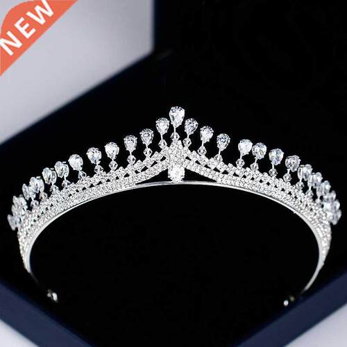 Luxury Womens Crown Headband Crystal Rhinestone Tiara And Cr
