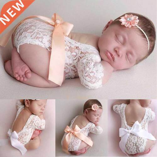 Baby Romper Deep V Backless Newborn Photo Photograph Props L