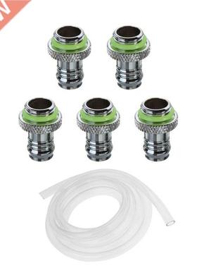 6 Pcs Accessories: 5 Pcs Barb Fitting Water Cooling Radiator