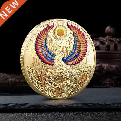 Creative Phoenix Nirvana Zodiac Commemorative Coin Colored W