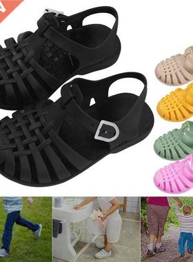 Summe Childen Sandals Baby Gils Toddle Soft Non-sli i