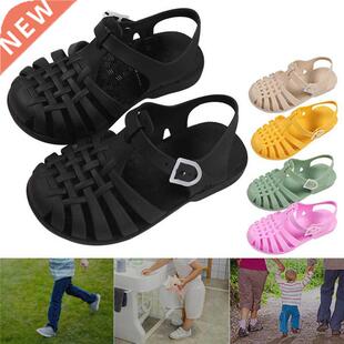 Summe Childen Sandals Baby Gils Toddle Soft Non-sli i
