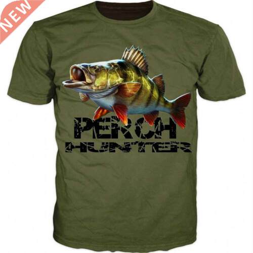 Men's Women's 3D Fish Pattern T-shirt Printing my Green Br