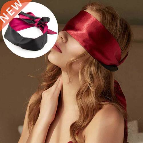 Black&Red Flirting Blindfold Soft Silk Satin Blinder Eye