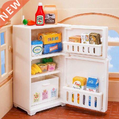 17 Pcs/Set Miniature Refrigerator Pretend Play Cookie