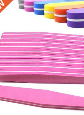10PCS/Lot Double Side Sponge Nail Files Buffer 100/180