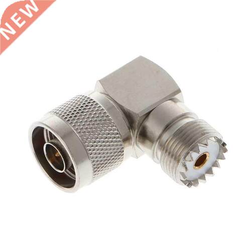 Right Angle Male N Plug to UHF Female RF Connector Adapter S