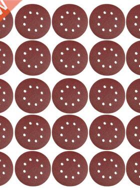 25pcs 125mm 8 hole Sander Disc Sanding Polishing Paper Sandp
