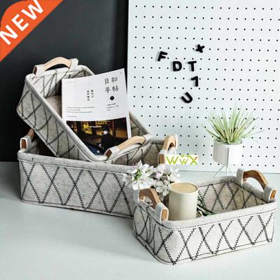 Storage Basket with Handles Large Capacity for Home Storages