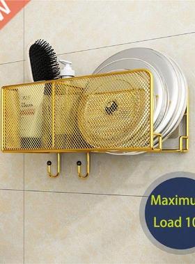 Wall-Mounted Storage Racks No Trace Stickers Creative