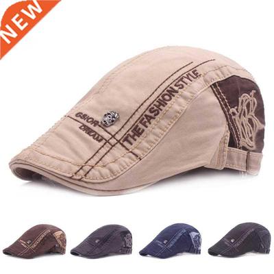 Fashion Letter Beret Hat Men Sun hat Golf Driving Cabbie Hat
