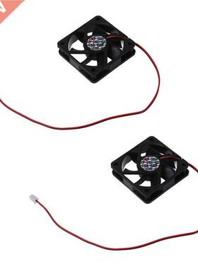 2X DC 12V 2Pins Cooling Fan 60Mm X 15Mm For PC Computer Case