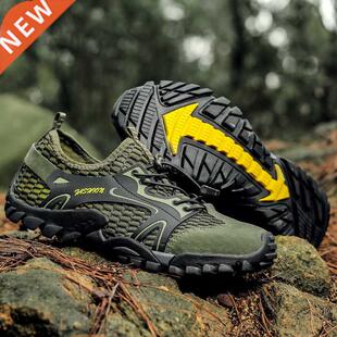 Mens Mountain rekking Shoes Summer Mesh Breathable Men Hikin