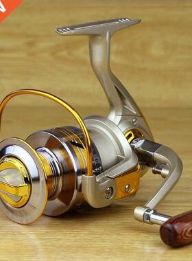 Free shipping yellow 10BB Spool Aluminum Spinning Fishing Re