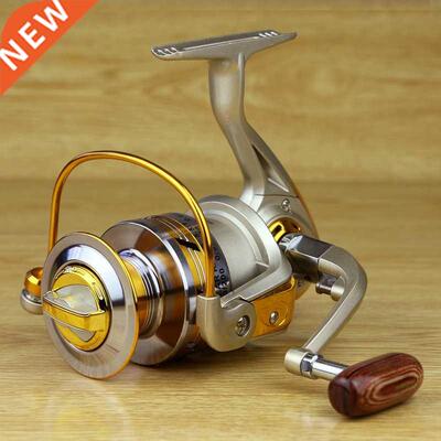 Free shipping yellow 10BB Spool Aluminum Spinning Fishing Re