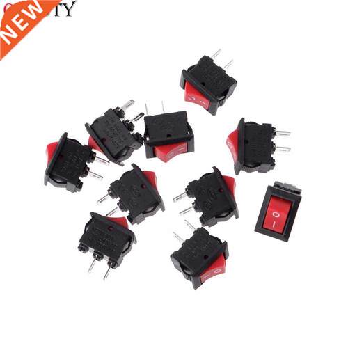 10 Pcs 2 Pin 10x15mm SPST ON/OFF Soldering Terminal Boat Roc