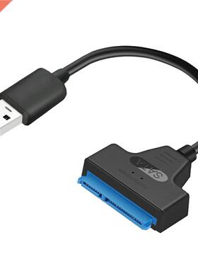 Standard USB 2.0 to SATA 22Pin Cable Adapter Copper Wire Cor