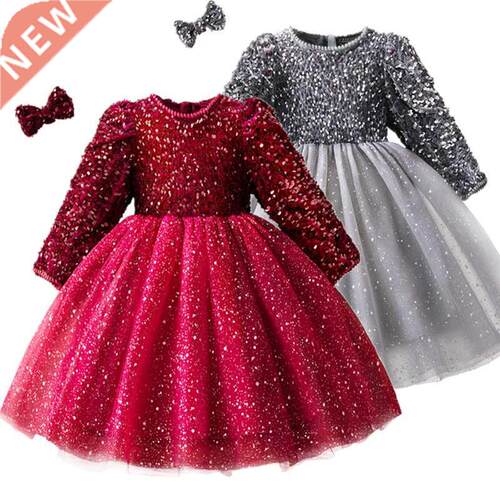 Xmas Winter Autumn Girl Dress Children Clothes Kids Dresses