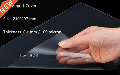 *Size A4 Clear Transparent Report Binding Cover Plaic PVC