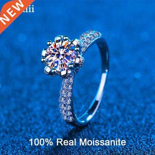 Zackiii Certified 5 Carat Diamond Engagement Ring Women 14K