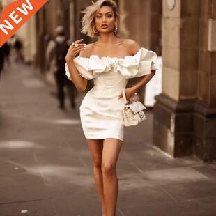 ort Sleeve evening Dresses nightclub Bandage Dress Women