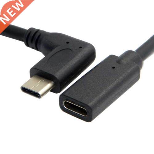 90 Degree Right Angle USB .1 Type C Male To Female Extensi