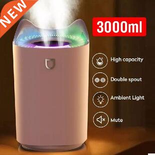 Home 3L Air Ultrasonic Essential Oil Aroma Diffuser Doule