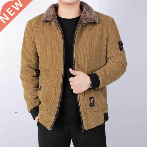 2022 Winter Jacket Men Cotton Padded Warm Loose Parka Coat C
