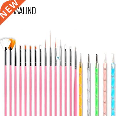 Gel polish nail Brush For Manicure tool Set 3D Pen Gel Acryl